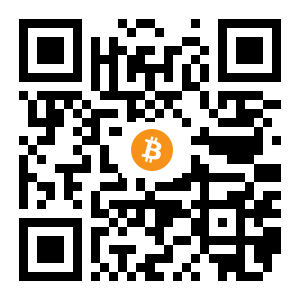 bitcoin:1FedHhDWzqzFXUFjKiNLC24kiUEzSEVajH black Bitcoin QR code