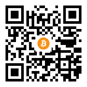 bitcoin:1FedsF2UCXsTe5nt8t982mxi7XBL6D3HGR black Bitcoin QR code