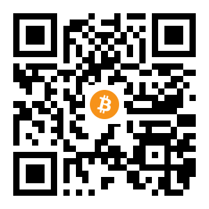 bitcoin:1FeizeATiyBd9GhMMn9euAT62XLhiCVDVF black Bitcoin QR code
