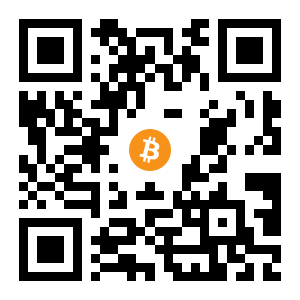 bitcoin:1FgcJoR9JyXb6j7nND88T6EQHh7YUhedQX black Bitcoin QR code