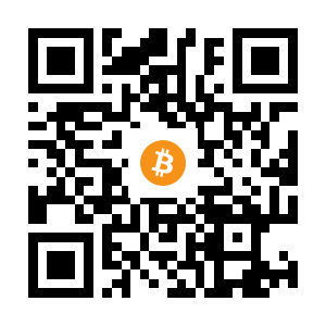 bitcoin:1Fh6QV54MapAthwZj1DdHQTeWqnCaNEZ1X black Bitcoin QR code
