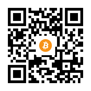 bitcoin:1FhZ3gDB11hhR4H3dbXLmUv5KVjBvtAeoU black Bitcoin QR code