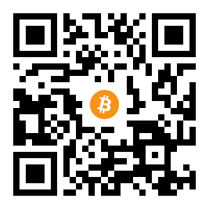 bitcoin:1FhxtnRa44wQAc63r4gokpR9AXiaT3v93e black Bitcoin QR code