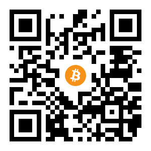 bitcoin:1Fiuwx8fu3KPap1CxZNjvbaasBm9ELEux9 black Bitcoin QR code