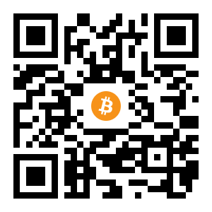 bitcoin:1FjbMP4YLV3fT9P1K3nk1T5iupUyadohgg black Bitcoin QR code