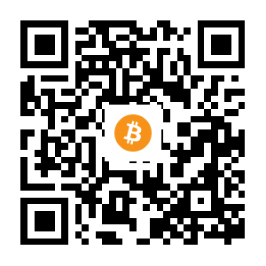 bitcoin:1Fkhvum7YANk14mQ4cRQFPXph7cHWLedXv black Bitcoin QR code