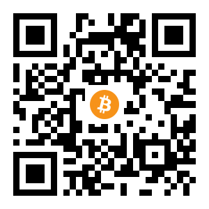 bitcoin:1FmLwzwbQWKQtTXkx3e19jD2Qbe25UFekj black Bitcoin QR code