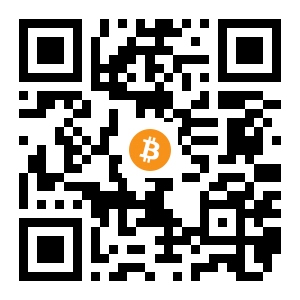 bitcoin:1FmVDwWx1uim9auUdsUULuHWQez5dsYpdk black Bitcoin QR code