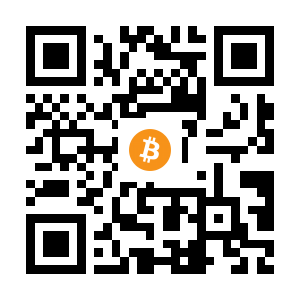bitcoin:1FmkYU3bfus8NuyA5ymvB5vuZSPRH1WiQu black Bitcoin QR code