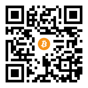 bitcoin:1FoadDqJdf6chU3B3G71zRABDsB71ngv1T black Bitcoin QR code