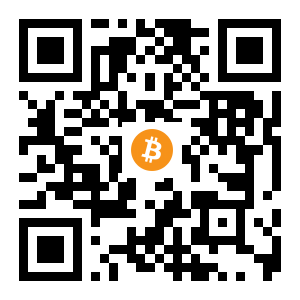bitcoin:1Fox78vwRp72ScnxCR8WmgHqGkPYrV2pAg black Bitcoin QR code
