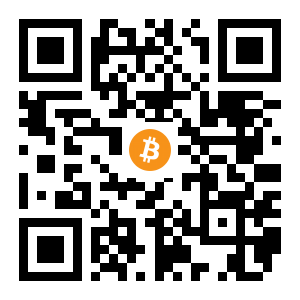 bitcoin:1FpExFaacPvFrx8zq2LKA4eKzQdntJy1Vh black Bitcoin QR code