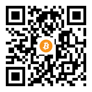 bitcoin:1FpoxtXpP5xMrEQ6Mn1KLJ5xDmSxDpSEGG black Bitcoin QR code