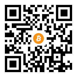 bitcoin:1Fpv6vA9JET3z3JJ4dBuqtAqitgtZVQCuA black Bitcoin QR code