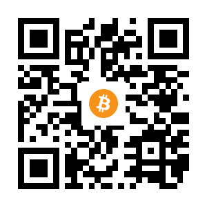 bitcoin:1FqMF1NmoXibxr4kinwDQbZQt9eeemPucK black Bitcoin QR code