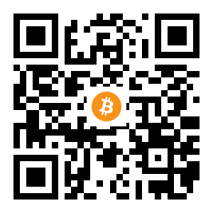 bitcoin:1FrUEd3S76WoPbseUZ4ymp56neGcXAWbt8 black Bitcoin QR code