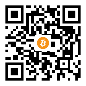 bitcoin:1FtB3jDrCAEgrCkY2dZnoWYNWMsc8p1rYq black Bitcoin QR code