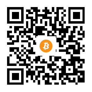 bitcoin:1Ftr6GhybWd27RUgW3Tu6hLXezPoCnrknb black Bitcoin QR code