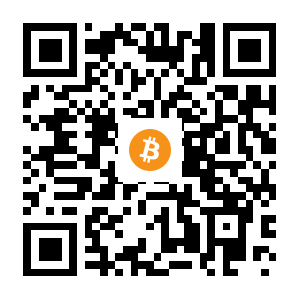 bitcoin:1Ftsq6JsUBFsUHNu99xxsLzTzHHY442CwB black Bitcoin QR code