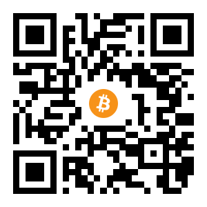 bitcoin:1FvVJTQT12UexTnwJwnijYo3BFY3mkhaoX black Bitcoin QR code