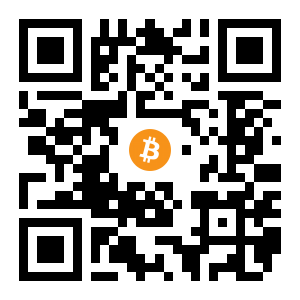 bitcoin:1FwWQ44XWNPJfqCeBqUuhX3GXy8t7bnkcn black Bitcoin QR code