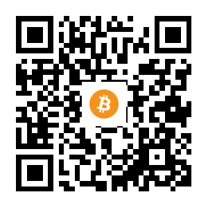 bitcoin:1Fwv1pzAYy2pUkwR9GNr7cDhED3tABr4HX black Bitcoin QR code
