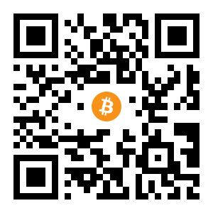 bitcoin:1FwxPtRpL2pvyyipzvGVLjKcZDejgySq2B black Bitcoin QR code
