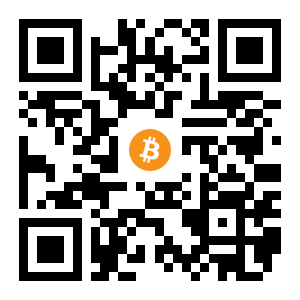bitcoin:1FxcfL3oguEftsyGtiFaZNX74uyZiXYCSN black Bitcoin QR code