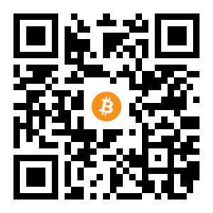 bitcoin:1FyCJXqCneK7Kg2shpYBe9FiPRjR6T825d black Bitcoin QR code