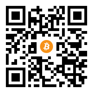 bitcoin:1FyjW427pU1cPmxi3jmBqrn2MF7s96AG2B black Bitcoin QR code