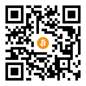 bitcoin:1FyonJwTmbsJKsWW5SBVmCUKCzG6TAC4GS black Bitcoin QR code
