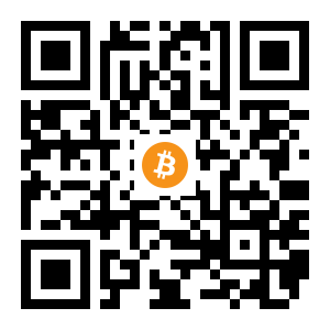 bitcoin:1FzHtZmC3xH7NbVeF66vpzVhHS1aGYfgj black Bitcoin QR code
