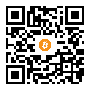 bitcoin:1FzSQFdpcUhdkDrLXWKH9fHeFkf97G41ha black Bitcoin QR code