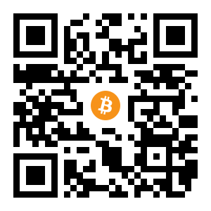 bitcoin:1FzaKn2symdsfrEBWH4U9v5NnCsKSacZdu black Bitcoin QR code