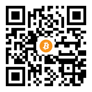 bitcoin:1FzhnsfQJrubnvFaw4geqEg1p6hGxKuo8 black Bitcoin QR code