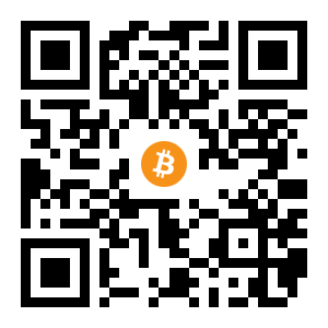 bitcoin:1G2G61yFQbAkBgLF2aVu7mLBjzpgF3RegT black Bitcoin QR code