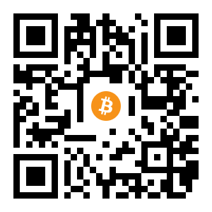 bitcoin:1G3A1iAFuBQWMQ4habymNzCjZkRv7QYp8B black Bitcoin QR code