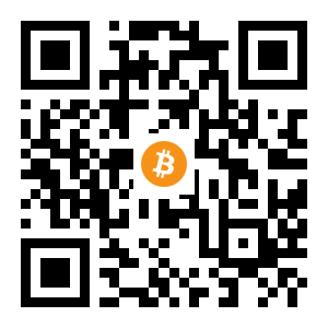 bitcoin:1G3Gi17URJWFqU2vzN6ZyX21XodKJ5UiVV black Bitcoin QR code