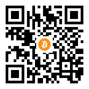 bitcoin:1G3T693bJPKVSWRDaJf2av3xL4QPrFr5h6 black Bitcoin QR code