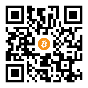bitcoin:1G4yRjiaCzX4jyGrtjcoW35vSXdf8oPUvj black Bitcoin QR code