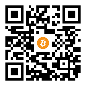 bitcoin:1G6GL8x5sSfkemxD7TuY589yRVqRNh15mb black Bitcoin QR code