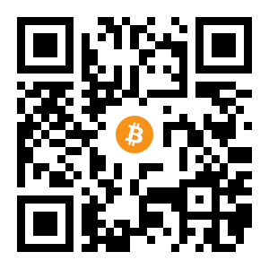 bitcoin:1G8xuJwGjqPpwy45LbWKyNQibNjNmAXxPP black Bitcoin QR code