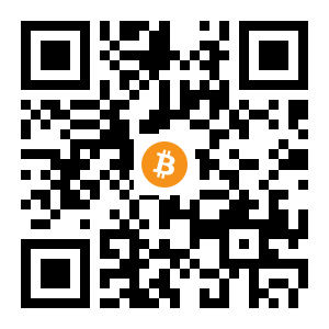 bitcoin:1G9ayYdKJHQSSSW3ew1roWhi6r8Vkqor2B black Bitcoin QR code