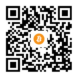 bitcoin:1G9rFK2cXeGHdKW9MWTbGNYgNXeMj4mUge black Bitcoin QR code