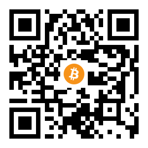 bitcoin:1GADKbkyzD8uPNXjCqdR2z4vW39z7bmUgz black Bitcoin QR code
