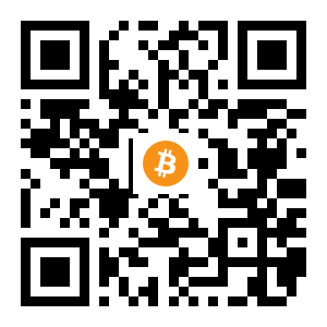 bitcoin:1GAFLTWMmD757hAxT6dvHCnS5MPaWQACJu black Bitcoin QR code