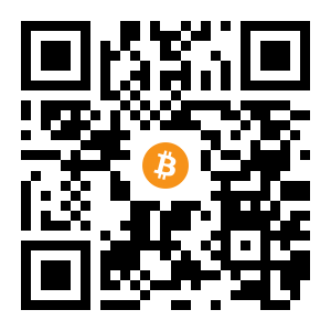 bitcoin:1GApLNb9AUvJYHCQ6KVQoRV53sYfoDLFSW black Bitcoin QR code