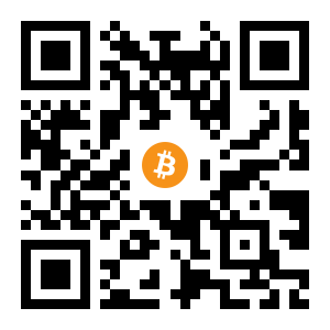 bitcoin:1GAxYRXE5XGpN8BKpCkgRDaN4m54ThvCk black Bitcoin QR code