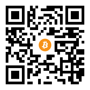 bitcoin:1GBeAt7uU1XfpwCw1REQBNHNj4ZzEjJnHF black Bitcoin QR code
