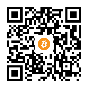 bitcoin:1GBs5P3oua5UKdWXAxELvnMqFNzbaCGvtW black Bitcoin QR code